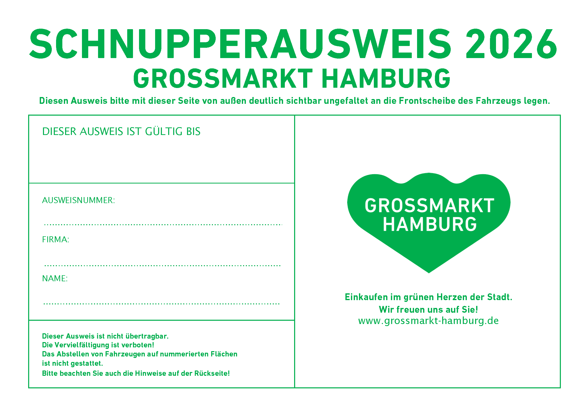 Schnupperausweis 2026