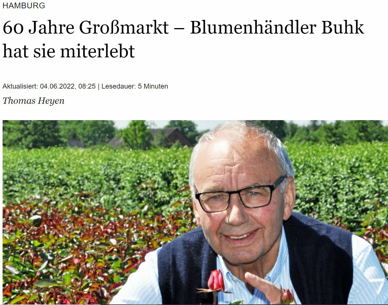 Blumenhändler Buhk