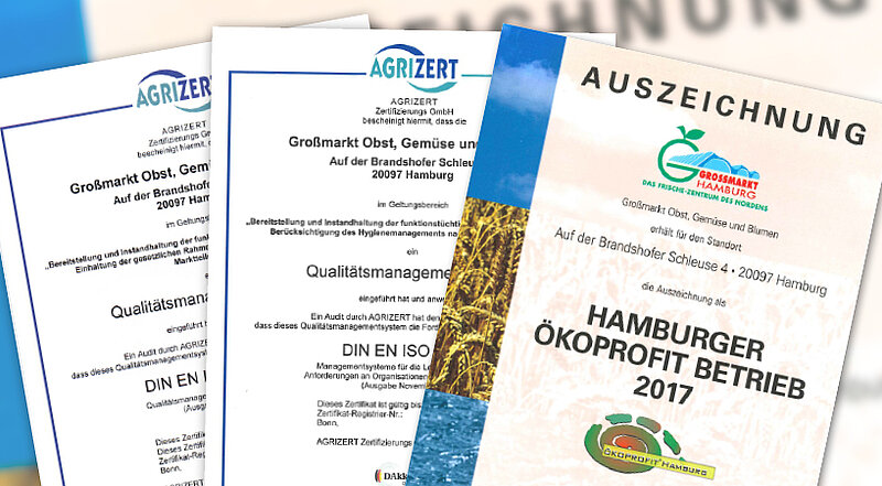 Zertifizierungen Verschiedene Zertifizierungen.
