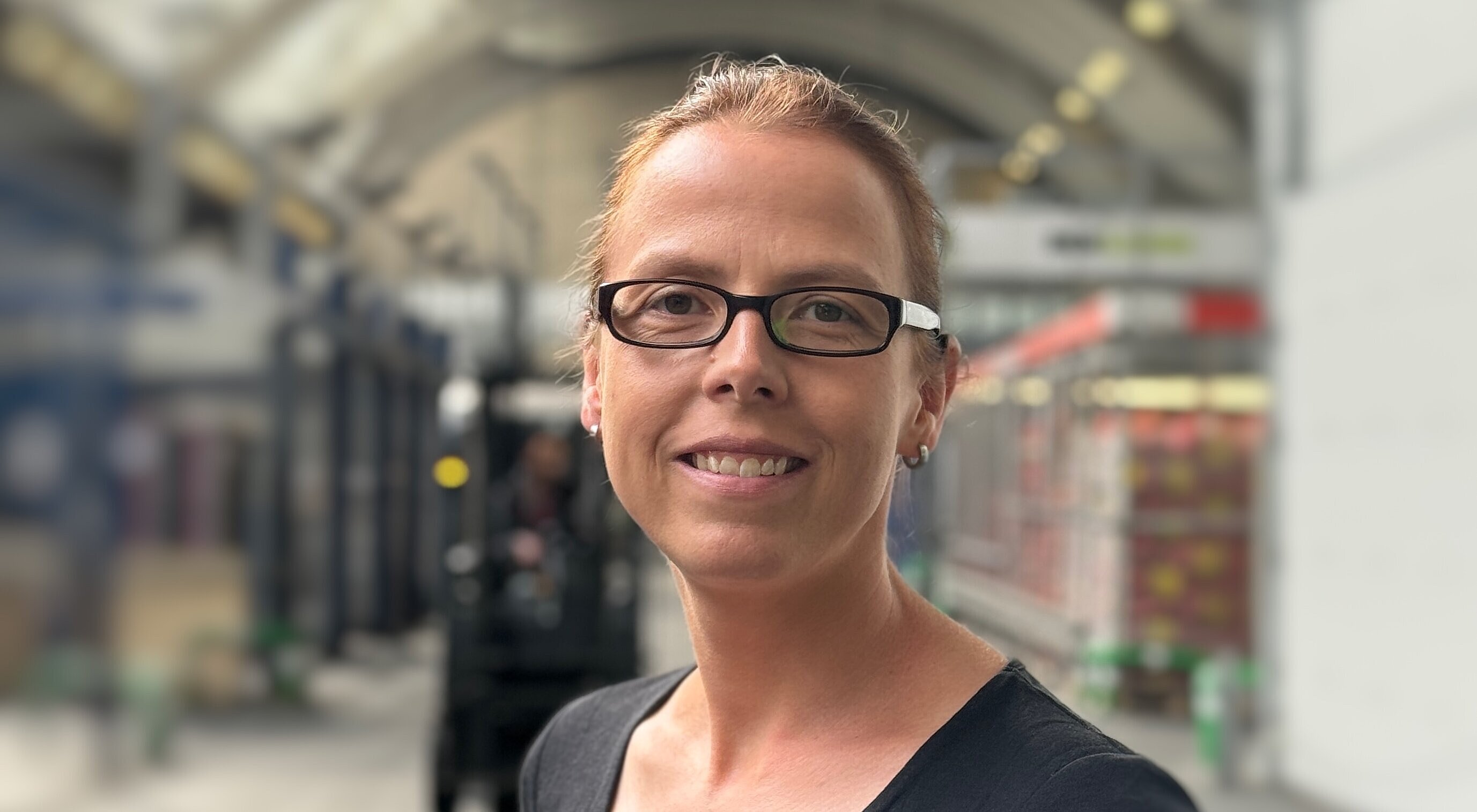 Svenja Keidel auf dem Hamburger Großmarkt